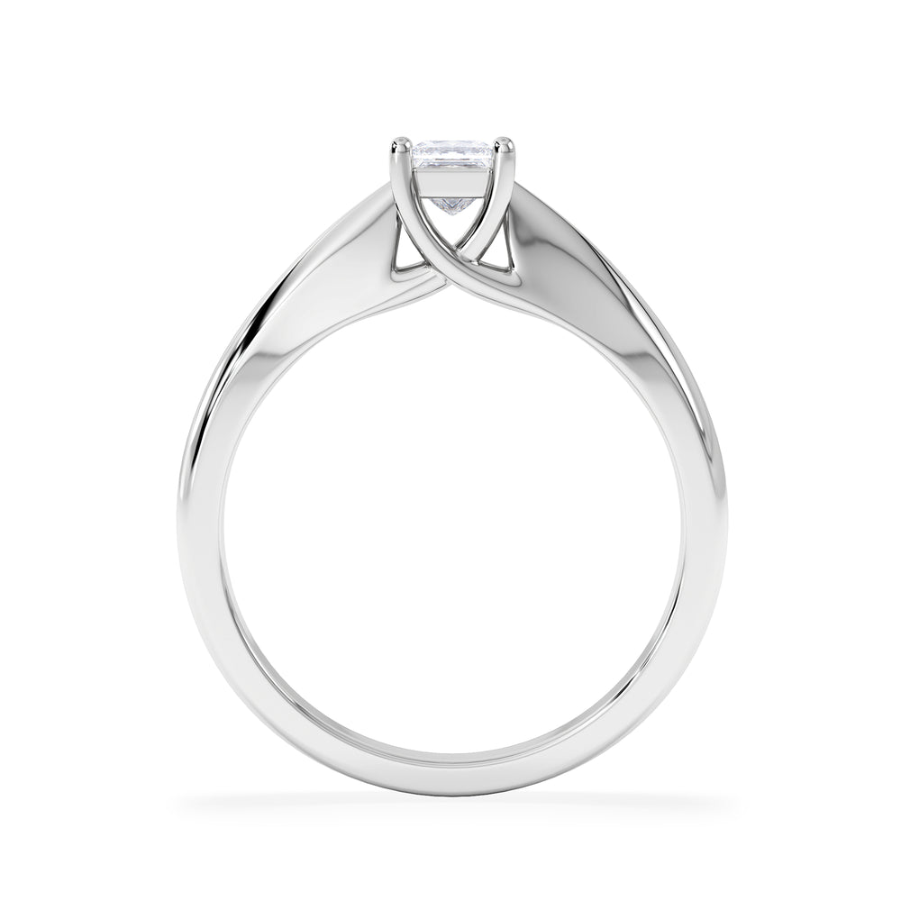 Naomi Princess Cut Lab Diamond Engagement Ring 0.33ct H/SI in 925 Silver