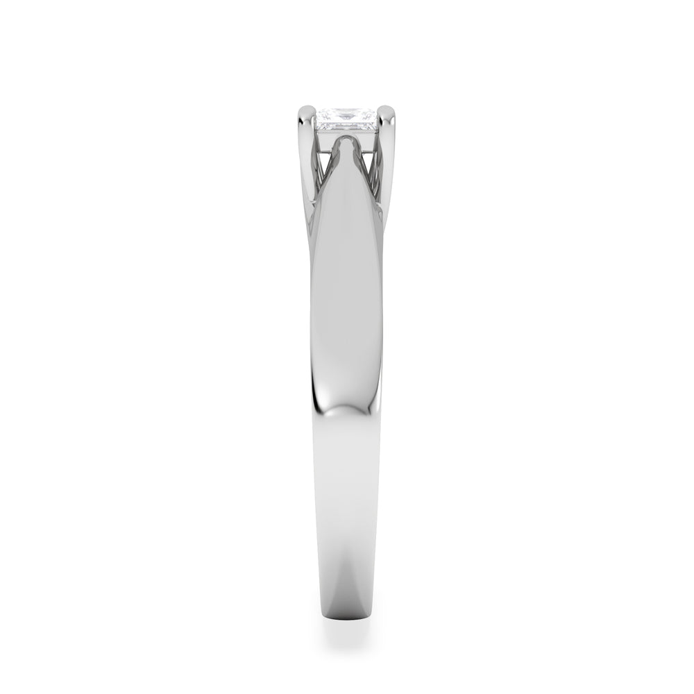 Naomi Princess Cut Lab Diamond Engagement Ring 0.33ct H/SI in 925 Silver