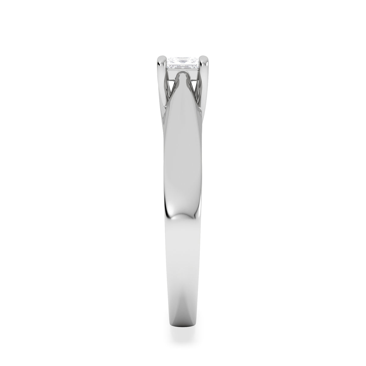 Naomi Princess Cut Lab Diamond Engagement Ring 0.33ct H/SI in 925 Silver