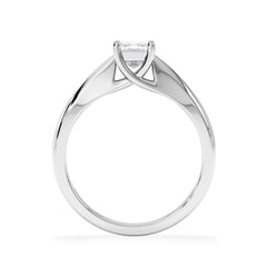 Naomi Princess Cut Lab Diamond Engagement Ring 0.50ct H/SI in 9k White Gold