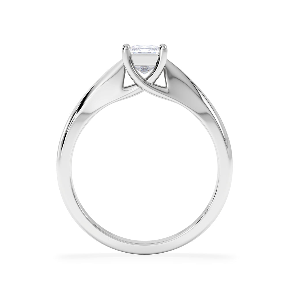 Naomi Princess Cut Lab Diamond Engagement Ring 0.50ct H/SI in 925 Silver