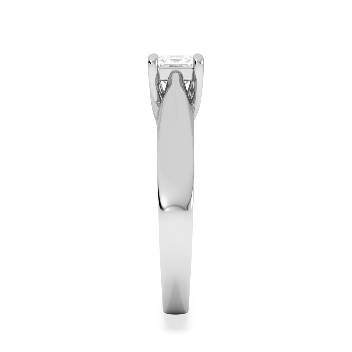 Naomi Princess Cut Lab Diamond Engagement Ring 0.50ct H/SI in 925 Silver