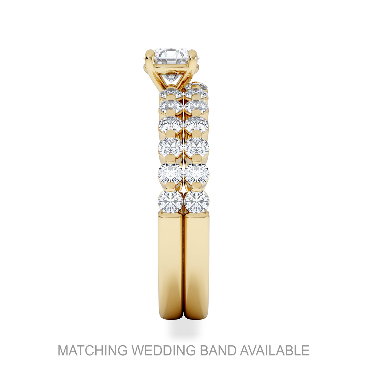 Solstice Round Cut 0.80ct Lab Diamond Engagement Ring F/VS in 9k Gold