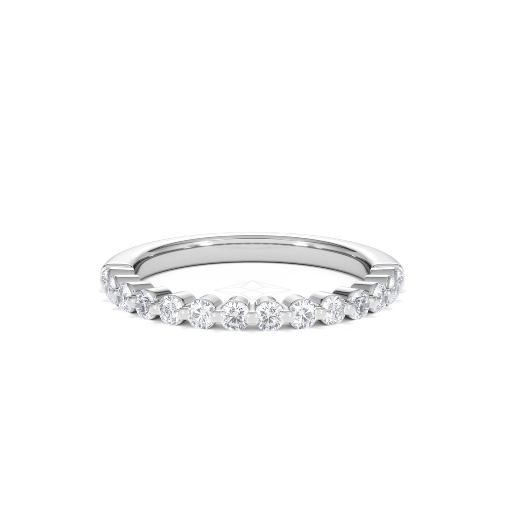 Solstice 0.35ct Lab Diamond Half Eternity Ring F/VS in 9k White Gold