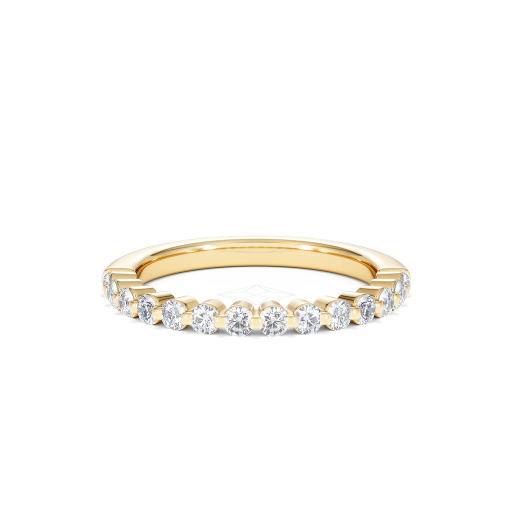 Solstice 0.35ct Lab Diamond Half Eternity Ring F/VS in 9k Gold