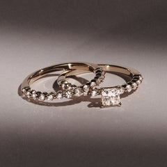 Solstice Princess Cut 0.80ct Lab Diamond Engagement Ring F/VS in 9k Gold