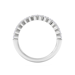 Solstice 0.35ct Lab Diamond Half Eternity Ring F/VS in 9k White Gold