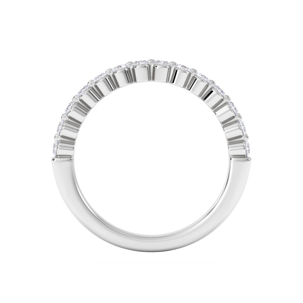 Solstice 0.35ct Lab Diamond Half Eternity Ring F/VS in 9k White Gold
