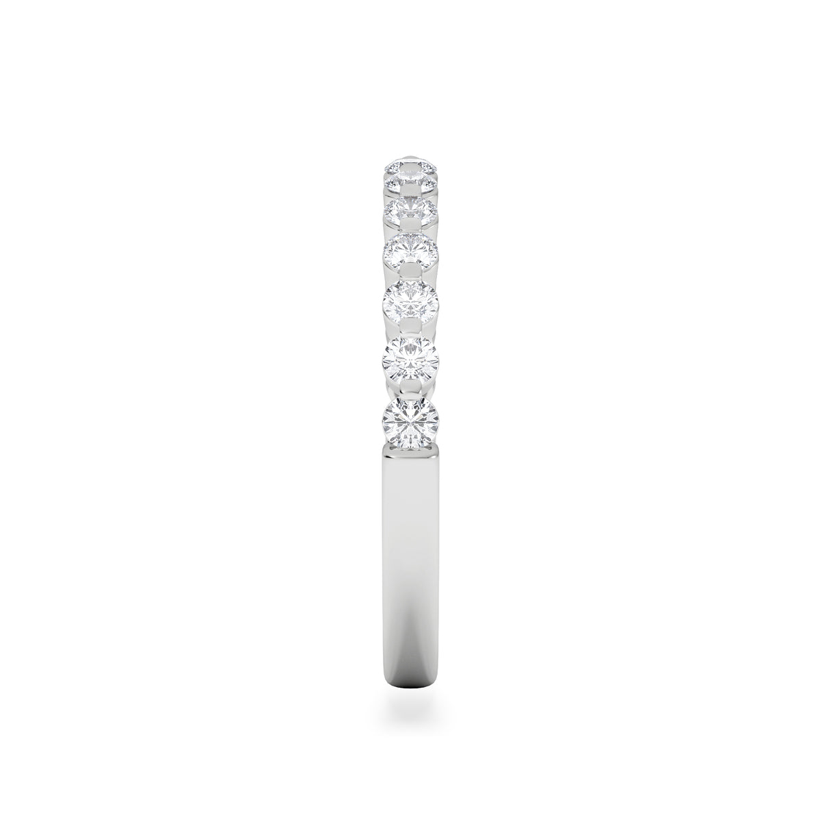 Solstice 0.35ct Lab Diamond Half Eternity Ring F/VS in 9k White Gold