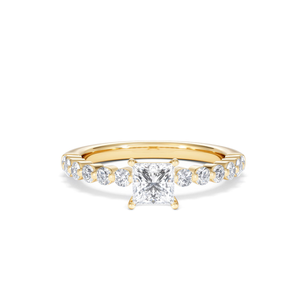 Solstice 0.35ct Lab Diamond Half Eternity Ring F/VS in 9k Gold