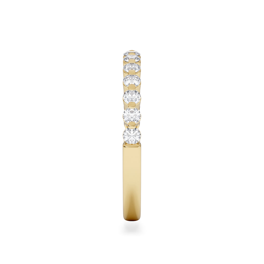Solstice 0.35ct Lab Diamond Half Eternity Ring F/VS in 9k Gold