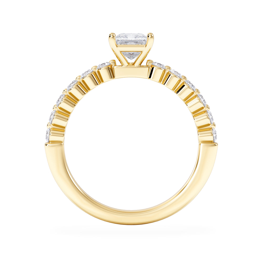 Solstice Princess Cut 0.80ct Lab Diamond Engagement Ring F/VS in 9k Gold