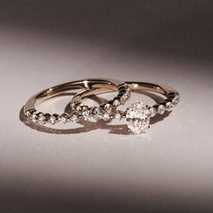 Solstice Oval Cut 0.80ct Lab Diamond Engagement Ring F/VS in 9k Gold