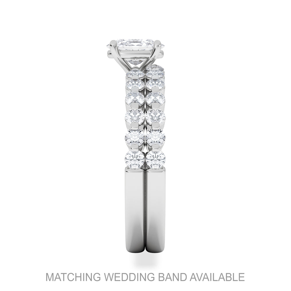 Solstice Oval Cut 0.80ct Lab Diamond Engagement Ring F/VS in 9k White Gold