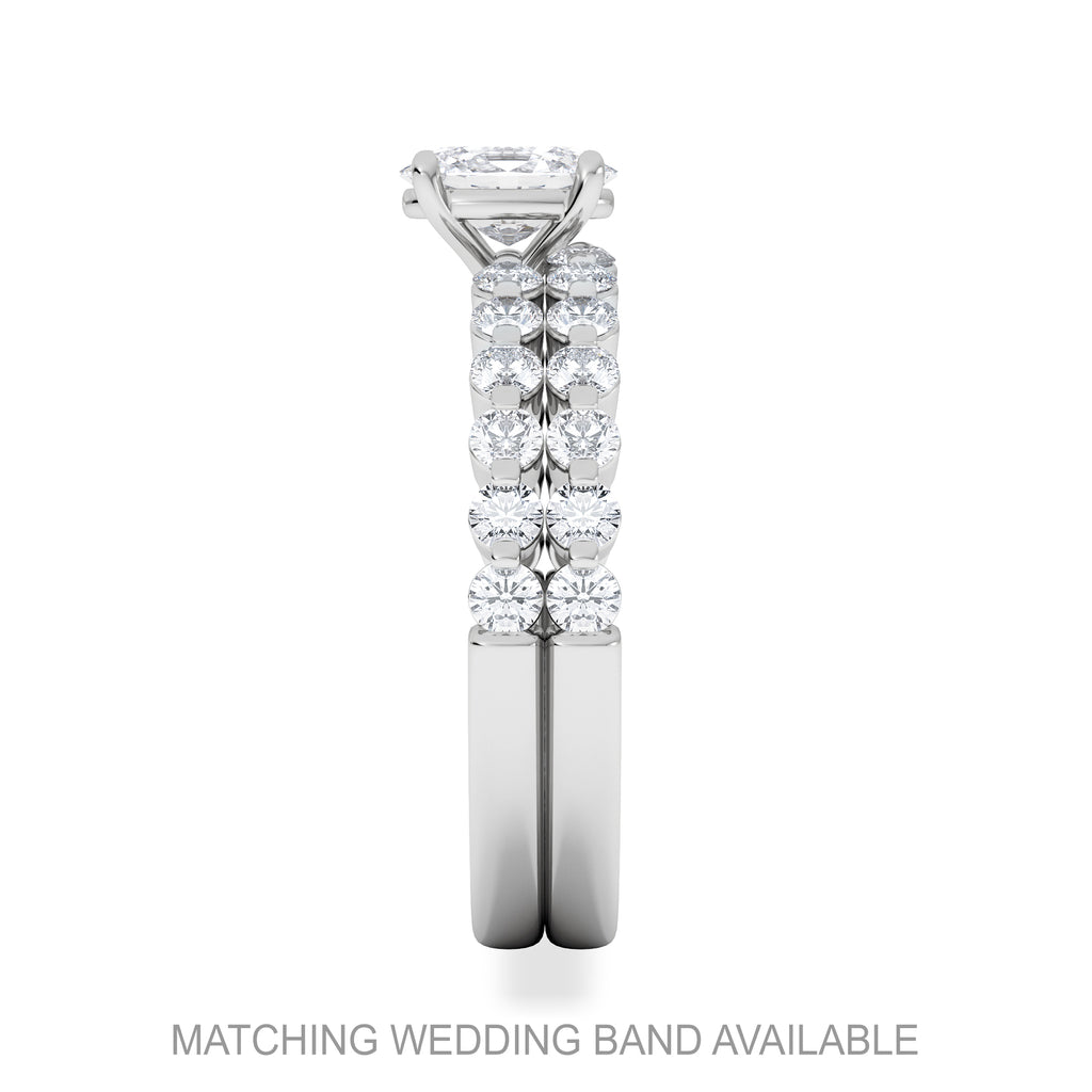 Solstice Oval Cut 0.80ct Lab Diamond Engagement Ring F/VS in 9k White Gold