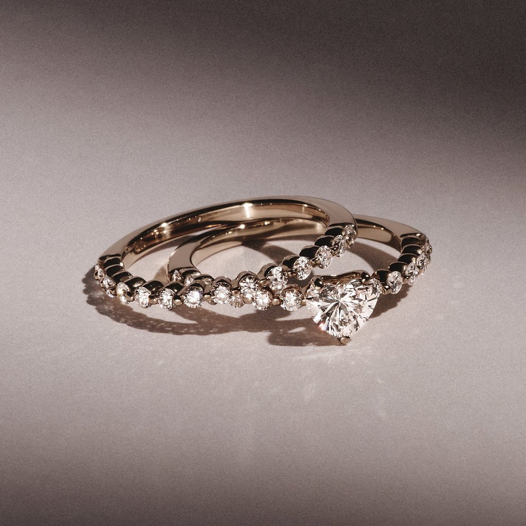 Solstice Heart Cut 0.80ct Lab Diamond Engagement Ring F/VS in 9k Gold