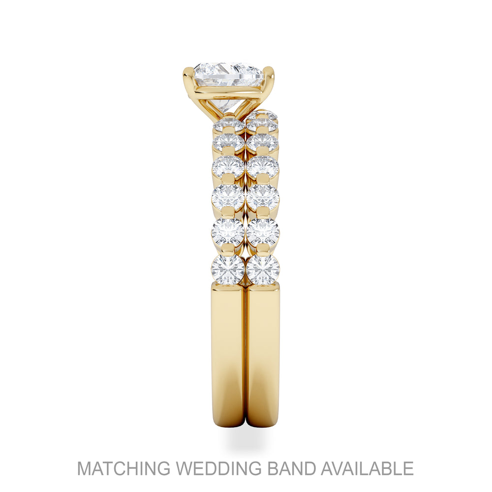 Solstice Heart Cut 0.80ct Lab Diamond Engagement Ring F/VS in 9k Gold