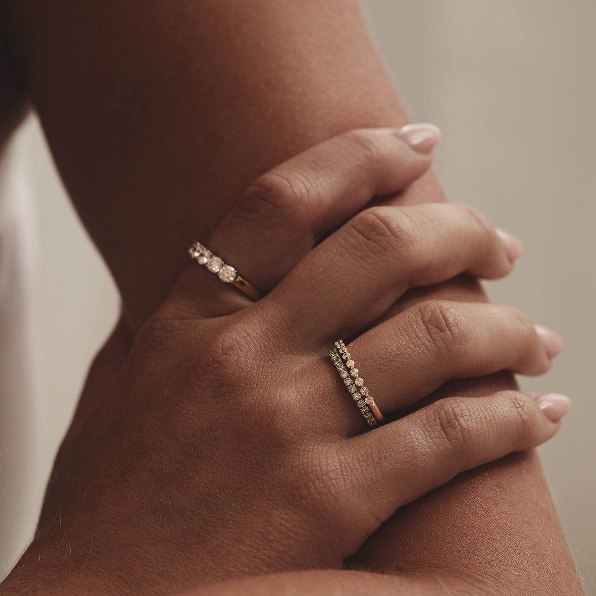 Chloe Lab Diamond Eternity Ring Platinum Claw Set 1.00ct G/Vs