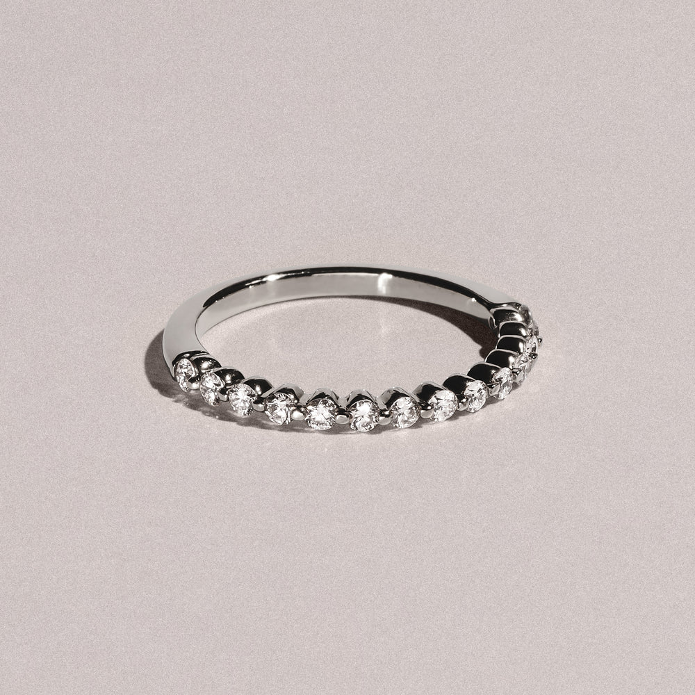 Solstice 0.35ct Lab Diamond Half Eternity Ring F/VS in 9k White Gold