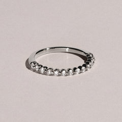 Solstice 0.35ct Lab Diamond Half Eternity Ring F/VS in 9k White Gold