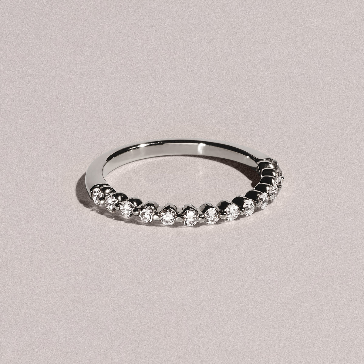Solstice 0.35ct Lab Diamond Half Eternity Ring F/VS in 9k White Gold