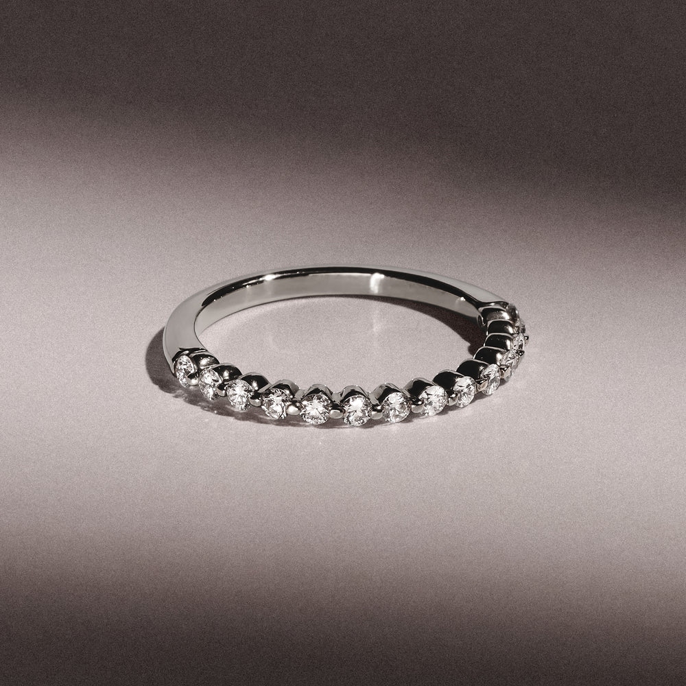 Solstice 0.35ct Lab Diamond Half Eternity Ring F/VS in 9k White Gold