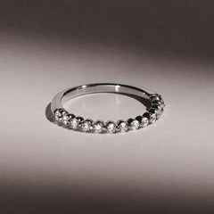 Solstice 0.35ct Lab Diamond Half Eternity Ring F/VS in 9k White Gold