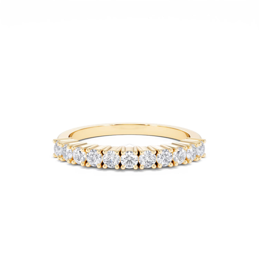 Twilight Lab Diamond 0.50ct H/SI Half Eternity Ring in 9K Gold