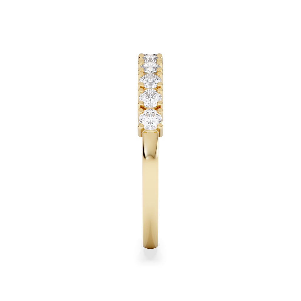 Twilight Lab Diamond Half Eternity Ring 0.50ct in 18K Gold Vermeil