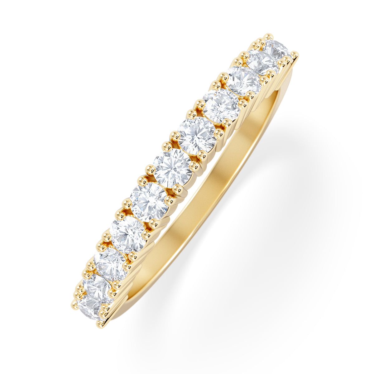 Twilight Lab Diamond Half Eternity Ring 0.50ct in 9K Gold