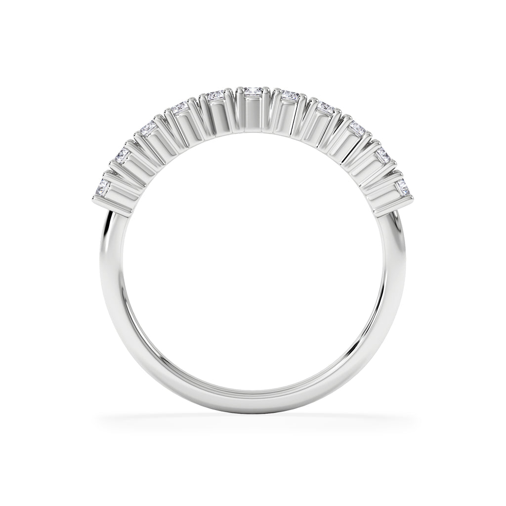 Twilight Lab Diamond Half Eternity Ring 0.50ct in 925 Silver