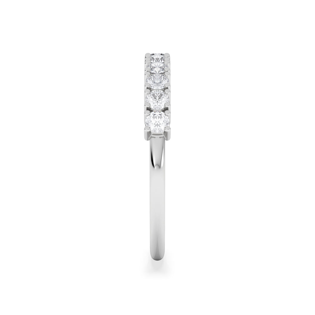 Twilight Lab Diamond Half Eternity Ring 0.50ct in 925 Silver