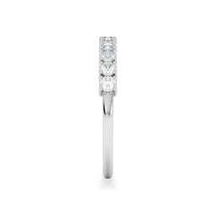 Twilight Lab Diamond Half Eternity Ring 0.50ct in 925 Silver