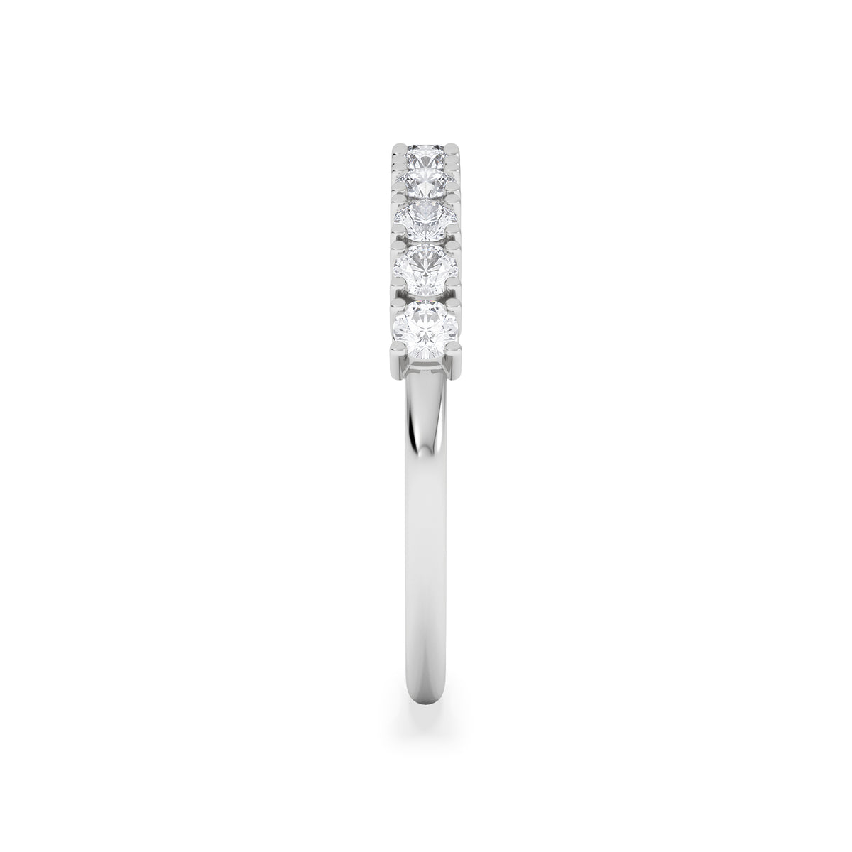 Twilight Lab Diamond Half Eternity Ring 0.50ct in 925 Silver