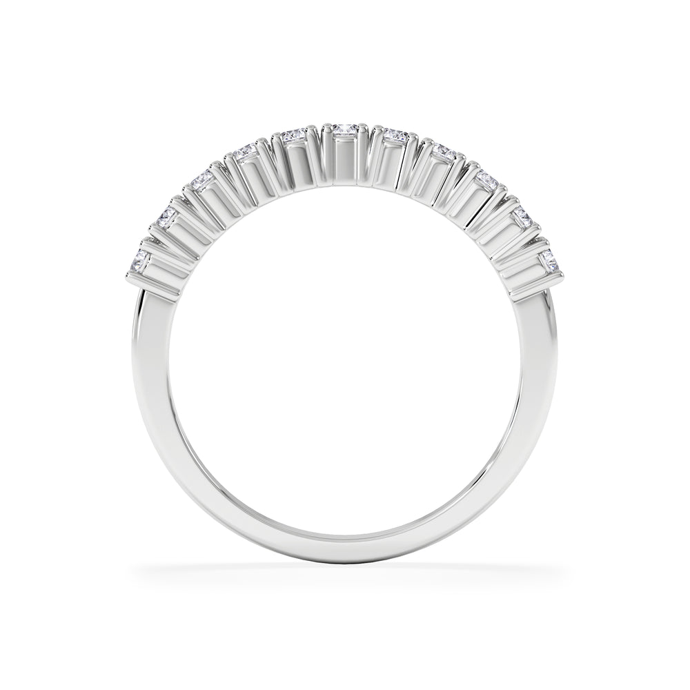 Twilight Lab Diamond Half Eternity Ring 0.50ct in 9K White Gold
