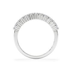 Twilight Lab Diamond Half Eternity Ring 0.50ct in 9K White Gold