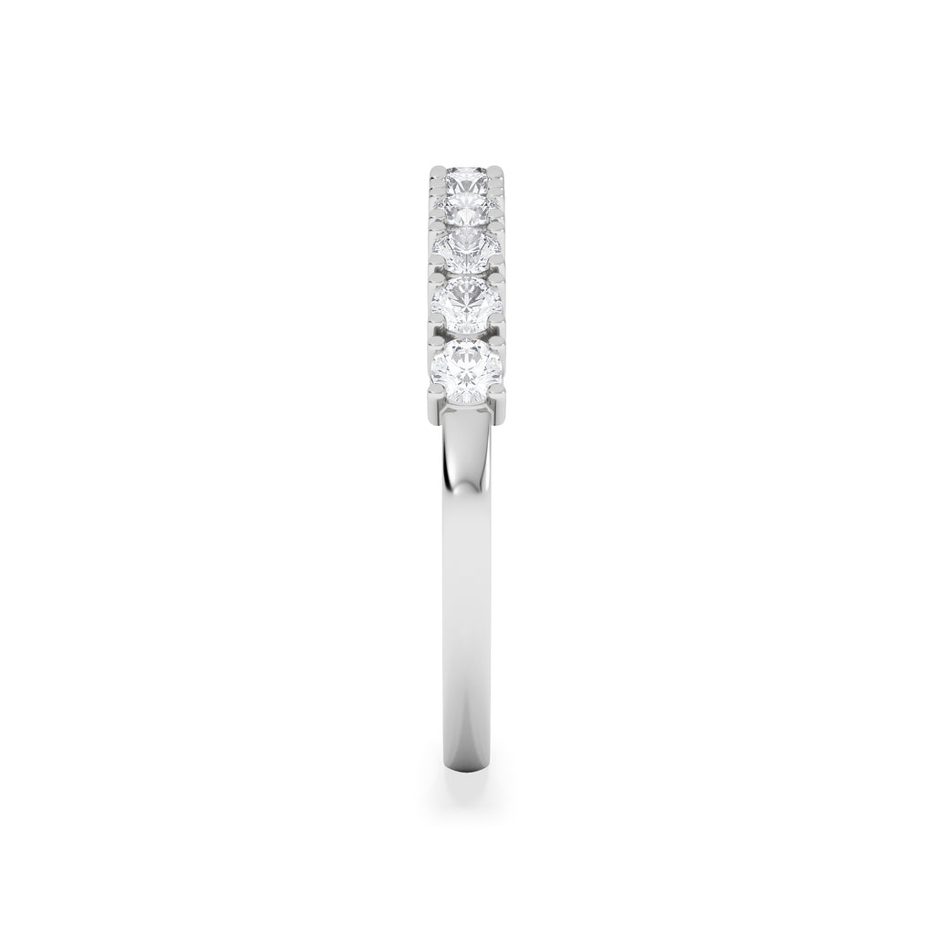 Twilight Lab Diamond Half Eternity Ring 0.50ct in 9K White Gold
