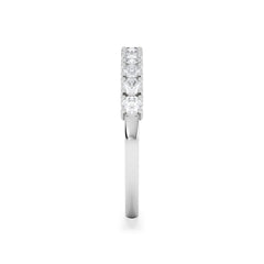 Twilight Lab Diamond Half Eternity Ring 0.50ct in 9K White Gold