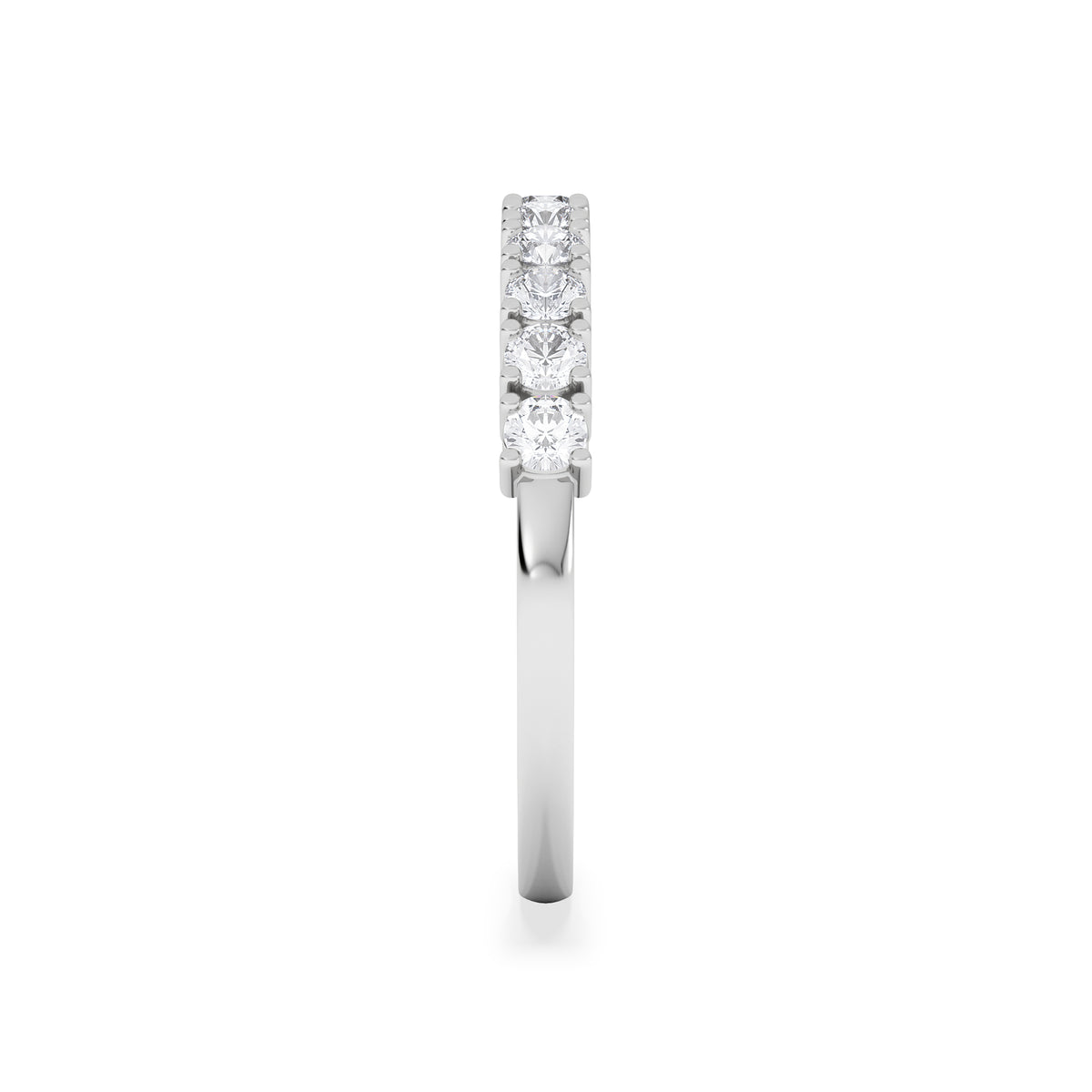 Twilight Lab Diamond Half Eternity Ring 0.50ct in 9K White Gold