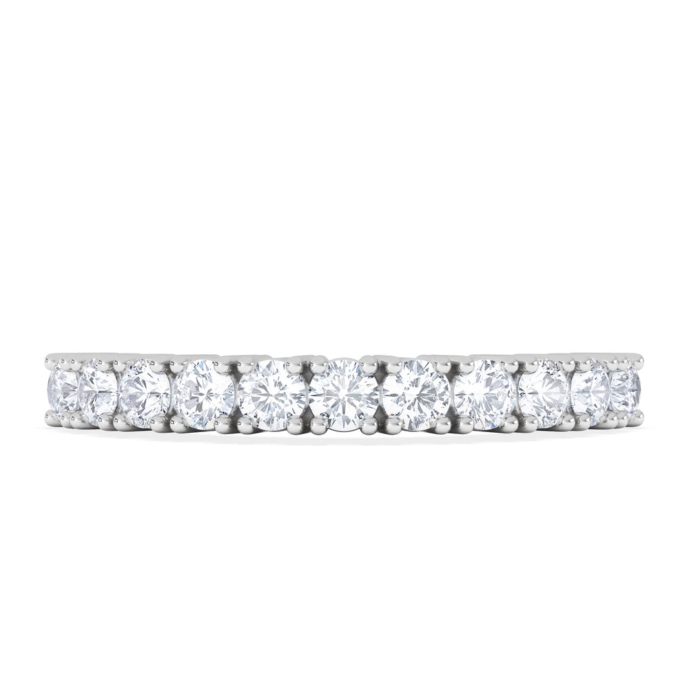 Twilight Lab Diamond Half Eternity Ring 0.50ct in 9K White Gold