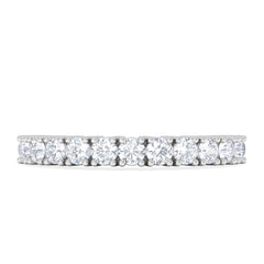Twilight Lab Diamond Half Eternity Ring 0.50ct in 9K White Gold