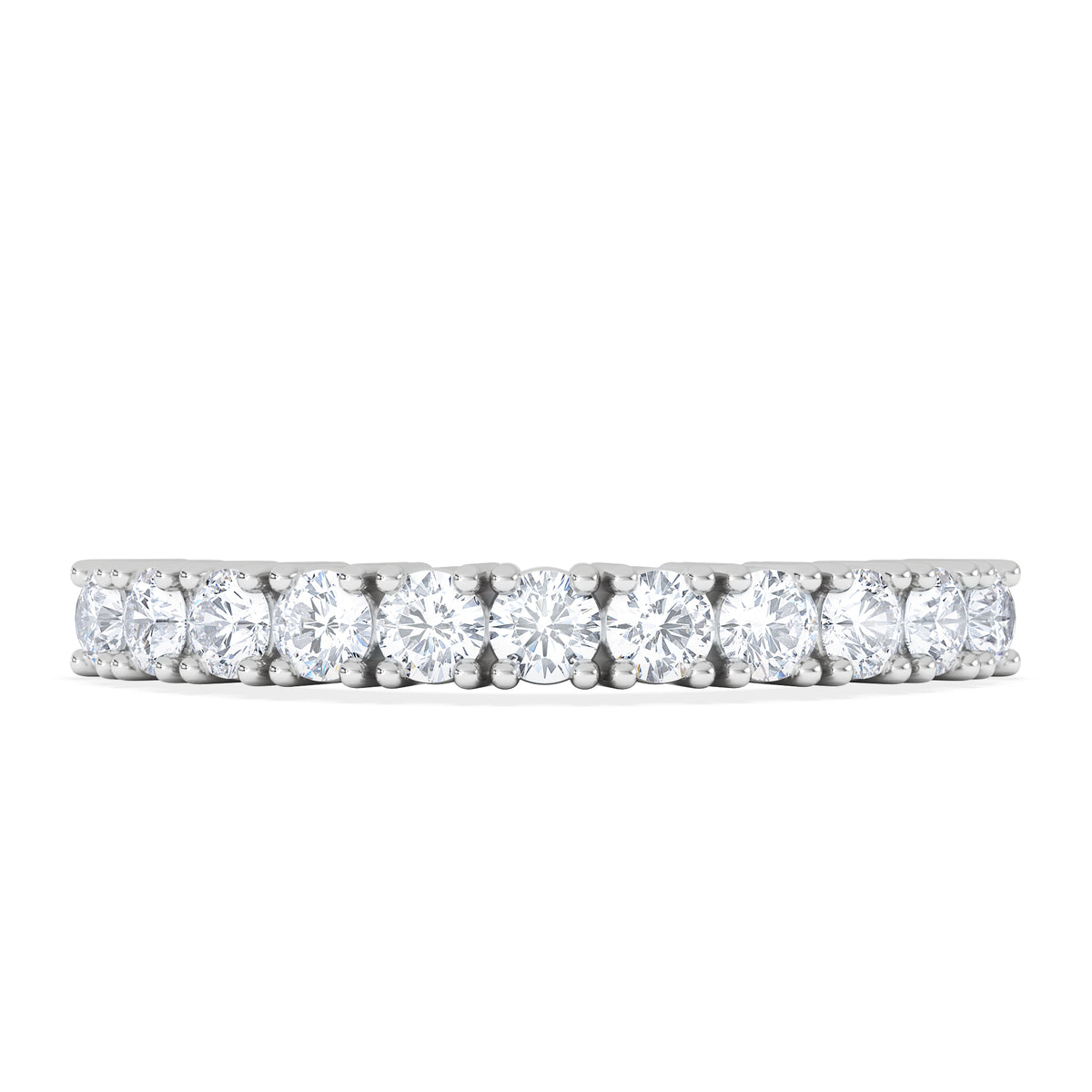 Twilight Lab Diamond Half Eternity Ring 0.50ct in 9K White Gold
