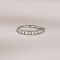 Twilight Lab Diamond Half Eternity Ring 0.50ct in 9K White Gold
