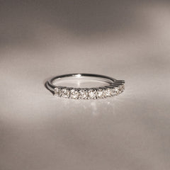 Twilight Lab Diamond Half Eternity Ring 0.50ct in 9K White Gold