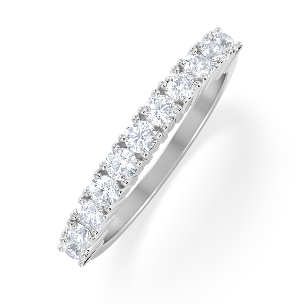 Twilight Lab Diamond Half Eternity Ring 0.50ct in 9K White Gold