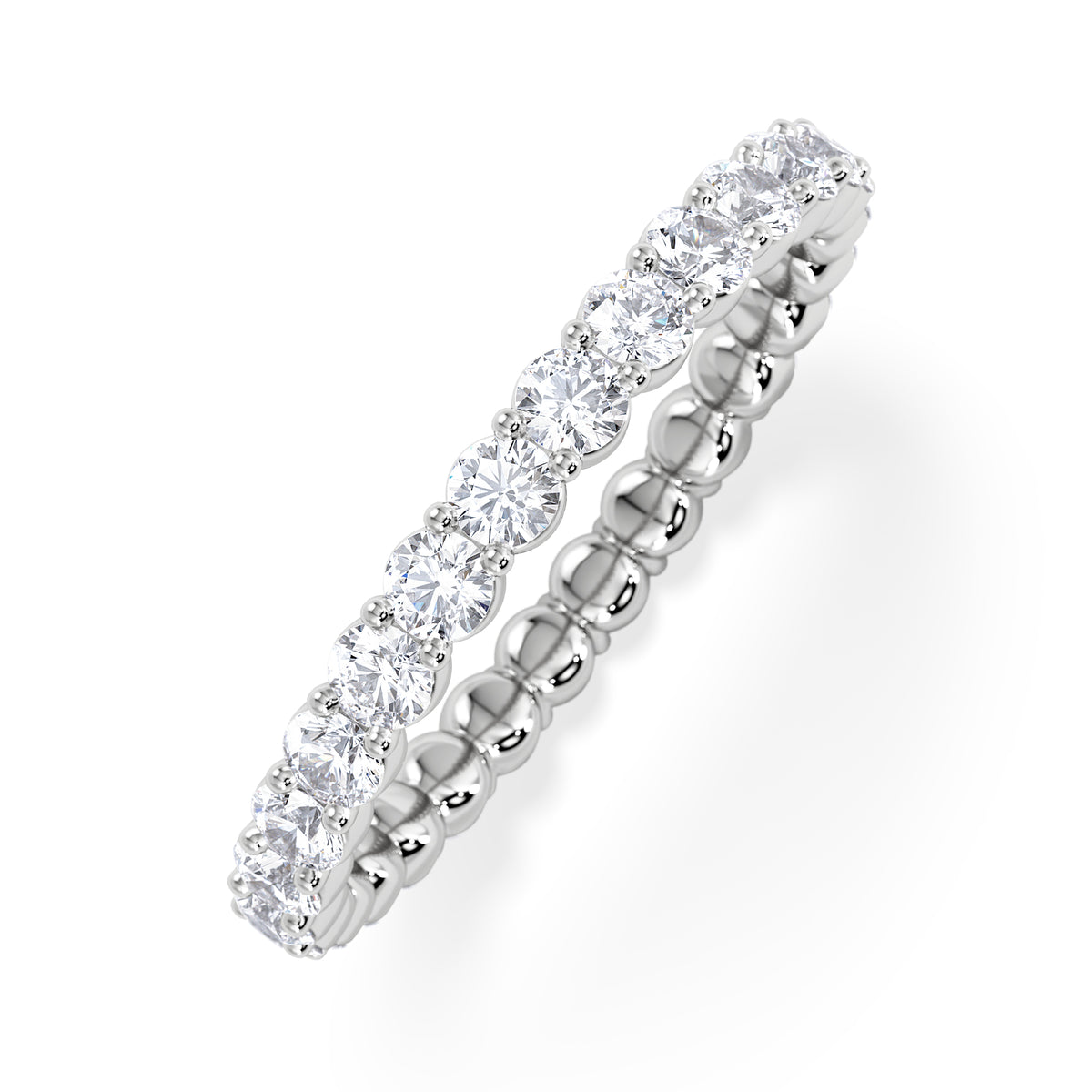 Chloe Lab Diamond 1.00ct Eternity Ring G/VS in 9K White Gold