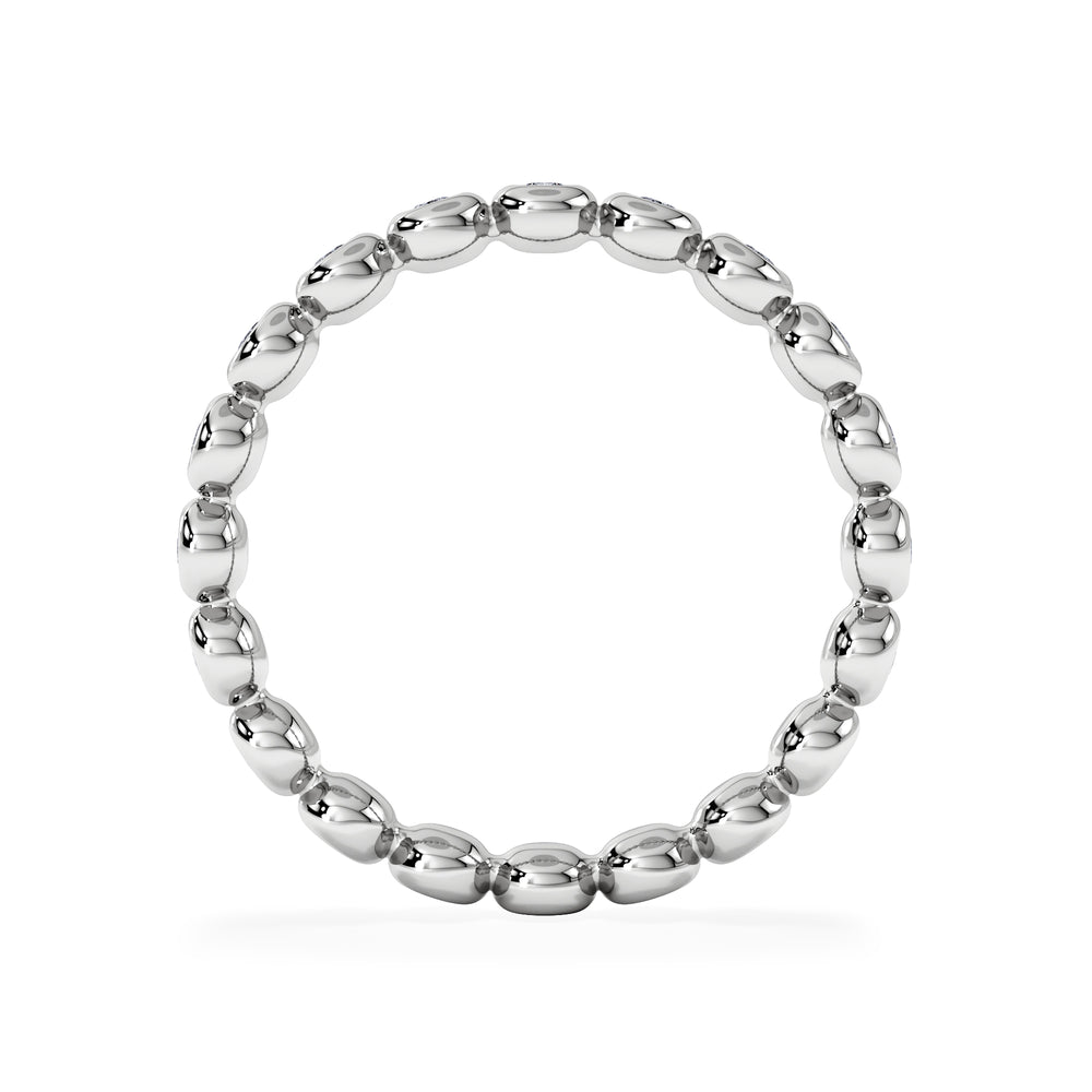 Lab Diamond Rubover Eternity Ring 0.33ct in 9K White Gold