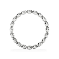 Lab Diamond Rubover Eternity Ring 0.33ct in 9K White Gold