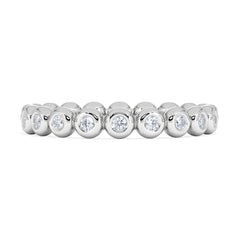 Lab Diamond Rubover Eternity Ring 0.33ct in 9K White Gold