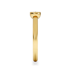Horizon Oval Cut Lab Diamond Solitaire Ring 0.25ct H/SI in 9K Gold